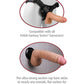 Real Feel Realistic Dildo | No 2 6.5" Big Dildo | Waterproof Flesh Vibrating Dildo | Deluxe Suction Cup Dildo