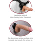 Real Feel Realistic Dildo | No 3 7" Big Dildo | Deluxe Waterproof Suction Cup Dildo | Flesh Vibrating Dildo