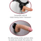 Real Feel Realistic Dildo | Deluxe No 7 Suction Cup Dildo | Waterproof 9" Big Dildo | Flesh Vibrating Dildo