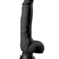 Real Feel Realistic Dildo | Deluxe Suction Cup Dildo | No 7 9" Big Dildo | Waterproof Black Vibrating Dildo