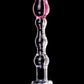 Icicles No 12 Realistic Dildo | Hand Blown Glass Dildo Massager | Clear Rose Tip Big Dildo