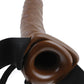 Fetish Fantasy Series 8" Hollow Strap On - Brown