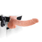 Fetish Fantasy Series 9" Vibrating Hollow Strap On w/Balls - Flesh