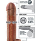 Fantasy X-tensions Perfect 2" Extension w/Ball Strap - Brown