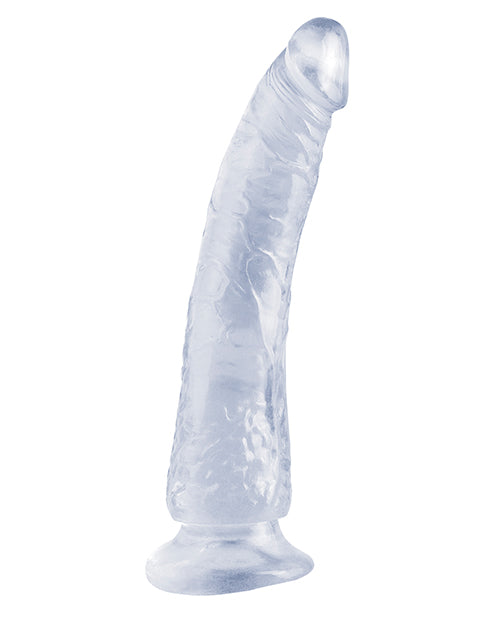 Basix Rubber Works Large Dildo | Clear Slim 7" Big Dildo | Suction Cup Dildo | Best Dildo