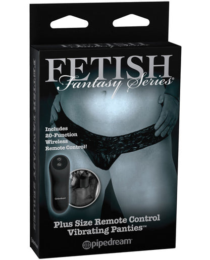 Fetish Fantasy Limited Edition Remote Control Vibrating Panties - Plus Size