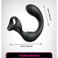 Anal Fantasy Elite Ass-Gasm Taint-Alizer P-Spot Vibrator - Black