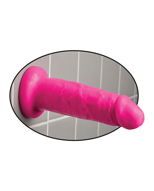 Dillio 6" Big Dildo | Chub Pink Dildo | Large Dildo | Suction Cup Dildo