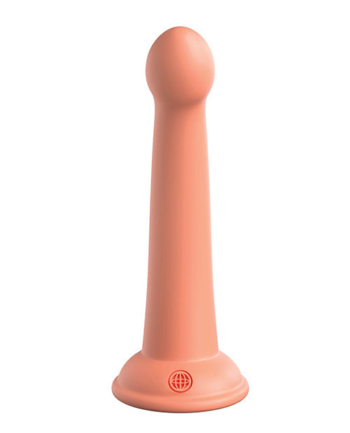 Dillio Large Dildo | Platinum 6" Big Dildo | Secret Explorer Silicone Dildo | Peach Suction Cup Dildo