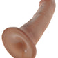 King Cock 6" Big Dildo | Tan Suction Cup Dildo | Realistic Dildo | Large Dildo