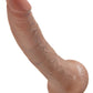 King Cock 7" Big Dildo | Tan Suction Cup Dildo | Large Dildo | Realistic Dildo