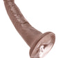 King Cock 7" Big Dildo | Brown Realistic Dildo | Large Dildo | Suction Cup Dildo