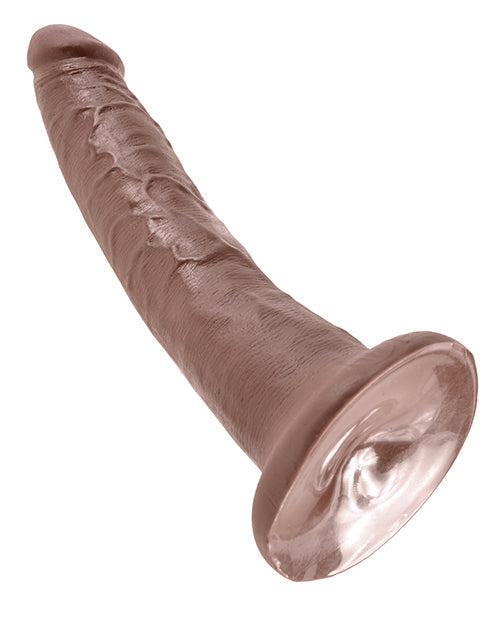 King Cock 7" Big Dildo | Brown Realistic Dildo | Large Dildo | Suction Cup Dildo