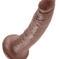 King Cock 7" Big Dildo | Brown Realistic Dildo | Large Dildo | Suction Cup Dildo