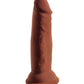 King Cock Plus Large Dildo | Brown 6" Big Dildo | Triple Density Suction Cup Dildo