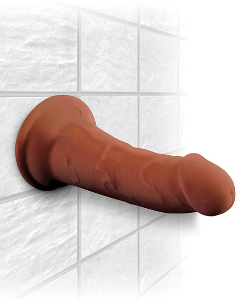 King Cock Plus Large Dildo | Brown 6" Big Dildo | Triple Density Suction Cup Dildo