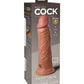 King Cock Elite Large Dildo | 8" Big Dildo | Dual Density Silicone Tan Suction Cup Dildo