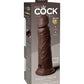 King Cock Elite Large Dildo | Silicone 8" Big Dildo | Dual Density Brown Suction Cup Dildo