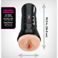 PDX Extreme Wet Pussies Super Luscious Lips XXL Stroker - Light