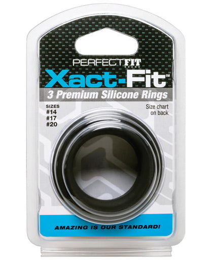 Perfect Fit Xact Fit 3 Ring Kit S/M/L - Black