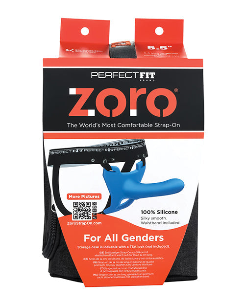 Perfect Fit Zoro 5.5" Strap On w/Case - Blue