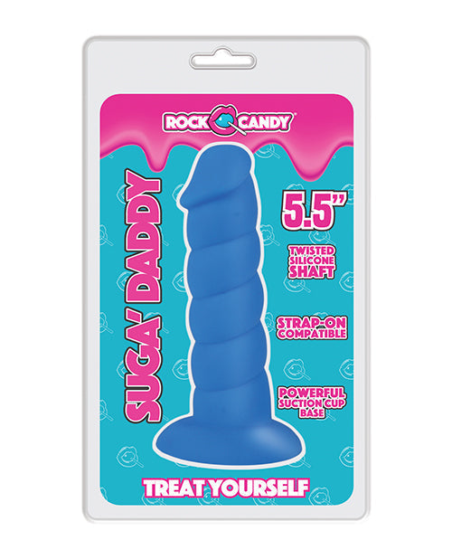 Rock Candy Realistic Dildo | Suga Daddy 5.5" Big Dildo | Silicone Blue Suction Cup Dildo