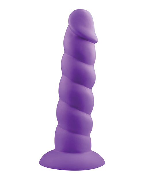 Rock Candy Realistic Dildo | Suga Daddy 7" Big Dildo | Silicone Dildo | Purple Dildo