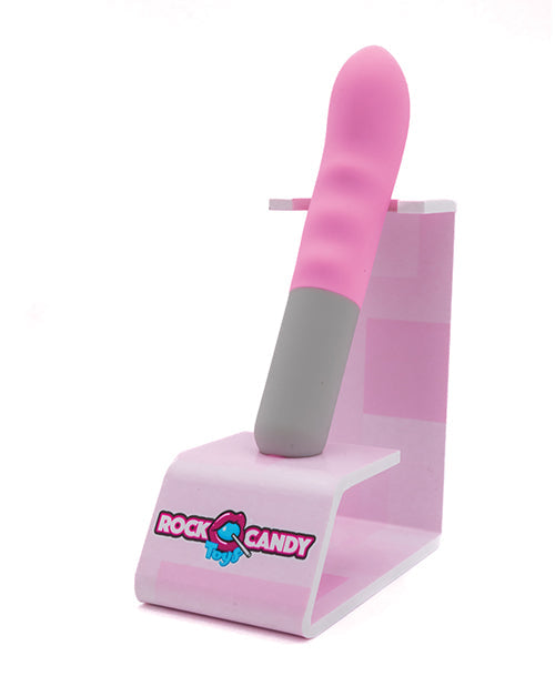 Rock Candy G Spot Vibrator | Betterfinger 7x Small Vibrator | Pink-Grey Textured Best Vibrator for Women