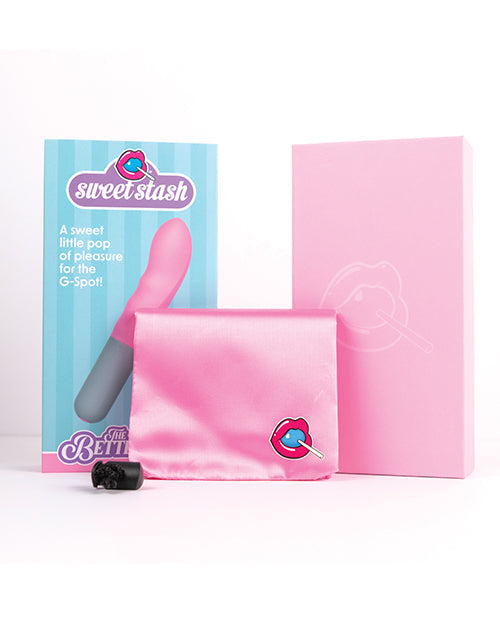 Rock Candy G Spot Vibrator | Betterfinger 7x Small Vibrator | Pink-Grey Textured Best Vibrator for Women