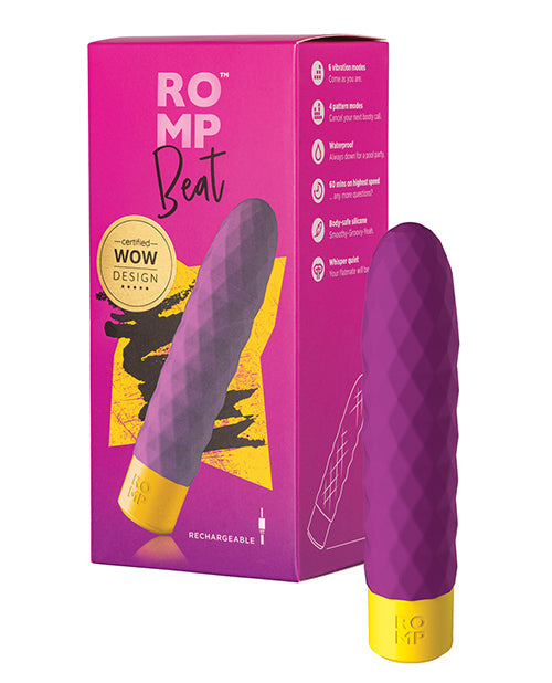 ROMP Beat Bullet Vibrator | Purple Small Vibrator | Waterproof Clit Vibrator | Best Vibrator for Women