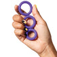 Romp Remix Trio Penis Ring Set of 3 - Purple