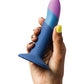 ROMP Piccolo 3 Color 5.5" Dildo Pegging Kit - Blue