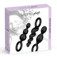 Satisfyer Booty Call Plugs - Set of 3 Black