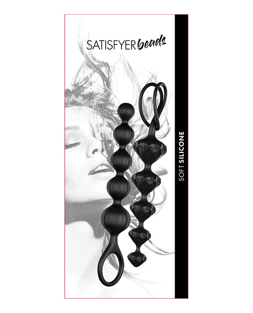 Satisfyer Love Beads Soft Silicone Beads -  Set of 2 Black