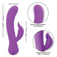 First Time Rechargeable Pleaser Vibrator - Purple