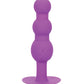 First Time Vibrating Triple Beaded Anal Probe - Purple