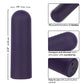 Turbo Buzz Rounded Mini Bullet Stimulator - Purple