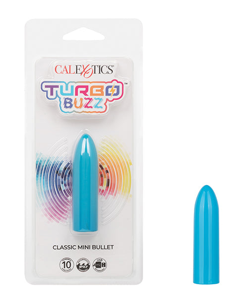 Turbo Buzz Classic Mini Bullet Stimulator - Blue