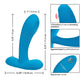 Silicone Pulsing Pleaser w/Remote - Blue