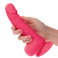 Silicone Studs Realistic Dildo | Neon 6" Big Dildo | Pink Dildo | Suction Cup Dildo