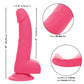 Silicone Studs Realistic Dildo | Neon 6" Big Dildo | Pink Dildo | Suction Cup Dildo