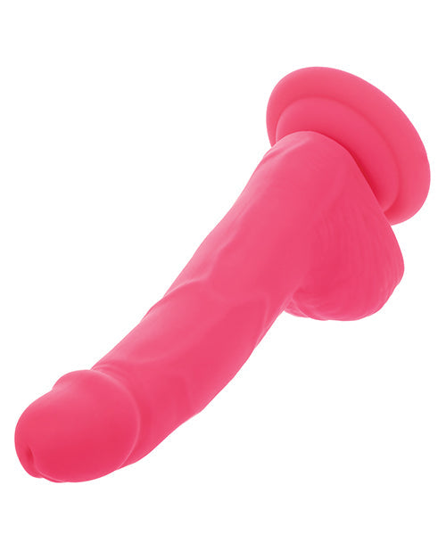 Silicone Studs Realistic Dildo | Neon 6" Big Dildo | Pink Dildo | Suction Cup Dildo