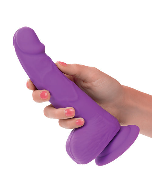 Silicone Studs Realistic Dildo | Neon 6" Big Dildo | Purple Suction Cup Dildo | Silicone Dildo