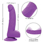 Silicone Studs Realistic Dildo | Neon 6" Big Dildo | Purple Suction Cup Dildo | Silicone Dildo