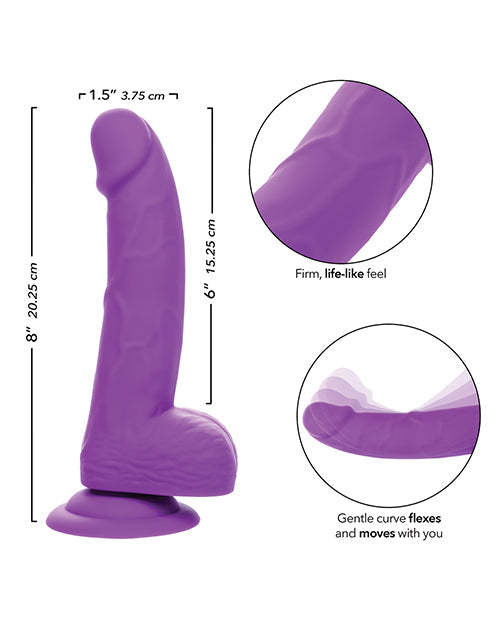 Silicone Studs Realistic Dildo | Neon 6" Big Dildo | Purple Suction Cup Dildo | Silicone Dildo