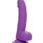 Silicone Studs Realistic Dildo | Neon 6" Big Dildo | Purple Suction Cup Dildo | Silicone Dildo