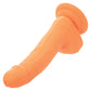 Silicone Studs 6" Big Dildo | Orange Suction Cup Dildo | Realistic Dildo | Neon Silicone Dildo