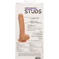 Studs Dual Density Realistic Dildo | Silicone Dildo | 5" Big Dildo | Ivory Suction Cup Dildo