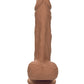 Studs Dual Density Realistic Dildo | Silicone Dildo | 5" Big Dildo | Brown Suction Cup Dildo