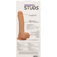 Studs Dual Density Realistic Dildo | Silicone Dildo | 6.25" Big Dildo | Ivory Suction Cup Dildo